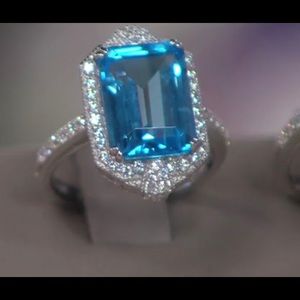 Judith Ripka Sterling Silver Gemstone Ring